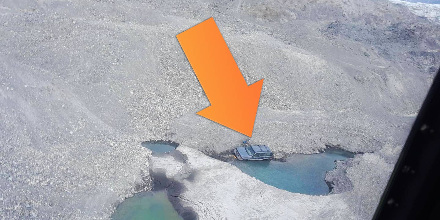 Here’s the Real Story of That Jeep Grand Cherokee Airlifted Off a Glacier in Alaska