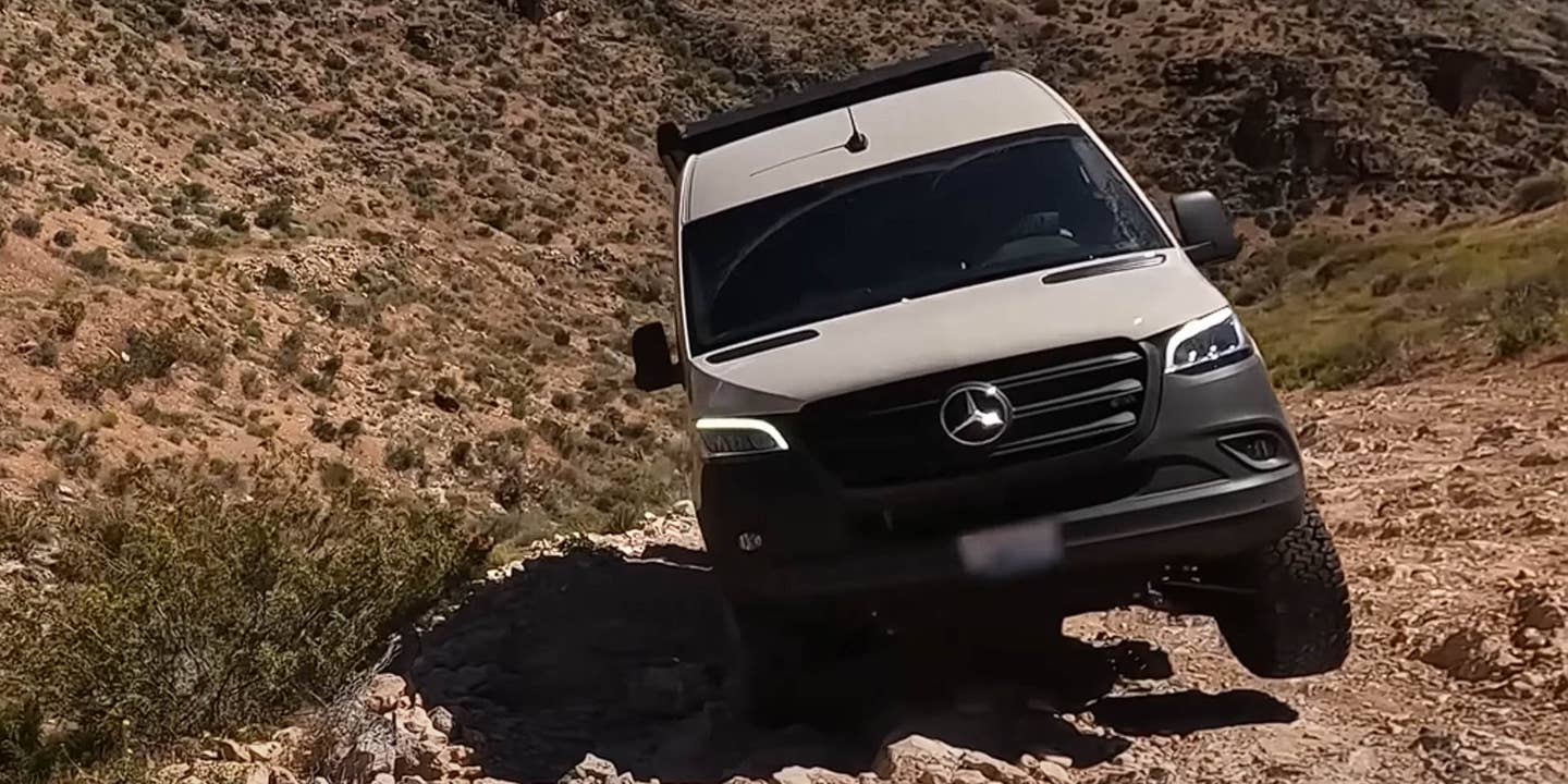 Maybe Don’t Drive a Mercedes Camper Van Up a Utah Jeep Trail With No Experience